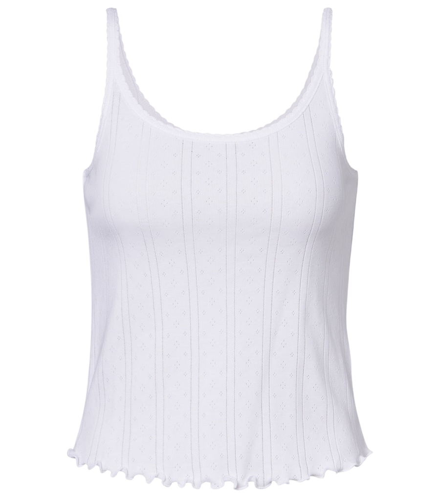 Róhe Pointelle cotton top