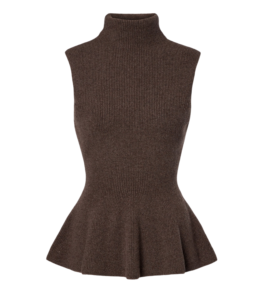 Róhe Ribbed wool and cashmere turtleneck top