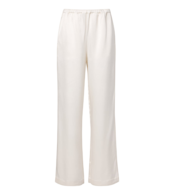 Pantalones de pernera ancha de satén Róhe