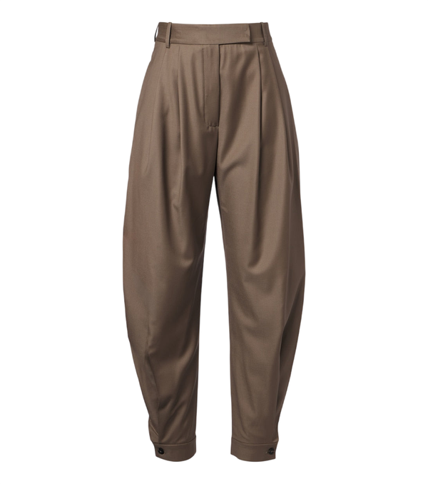 Pantalones globo de lana virgen de Róhe