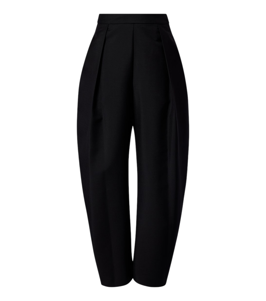 Róhe Wool and mohair barrel pants