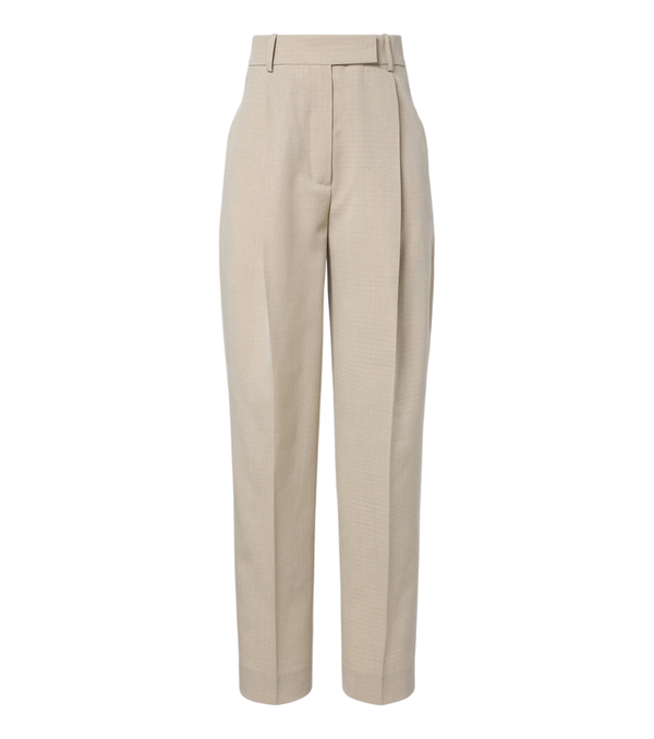 Pantalones rectos de mezcla de lana y seda de Róhe
