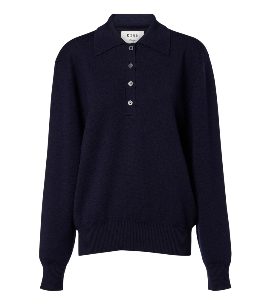 Róhe Wool polo sweater