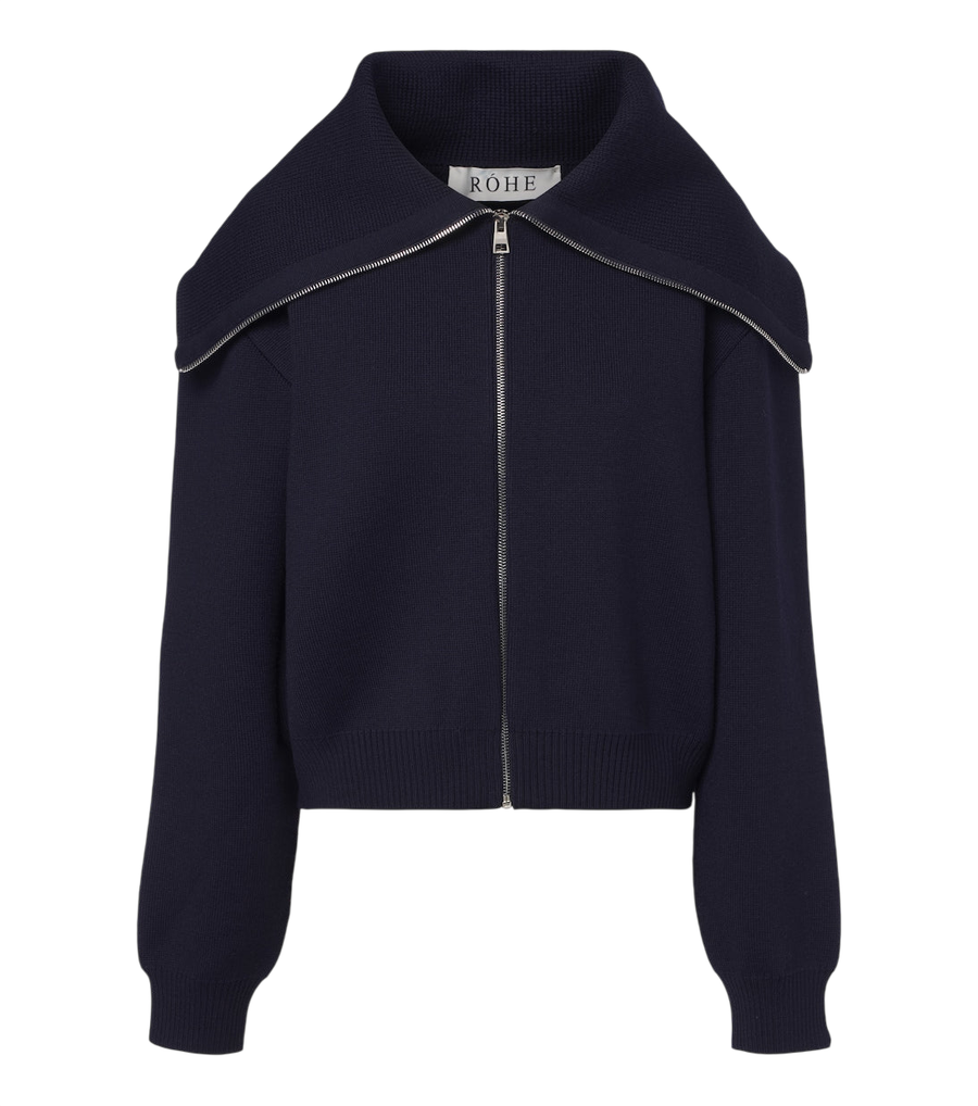 Róhe Wool zip-up cardigan