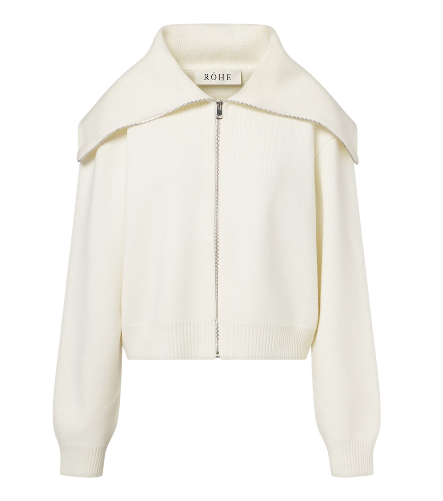 Róhe Wool zip-up sweater