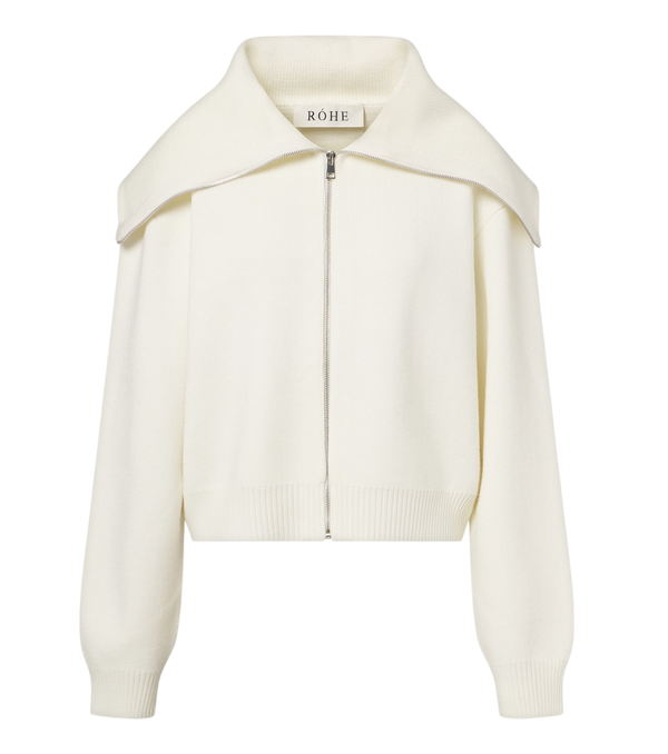 Róhe Wool zip-up sweater