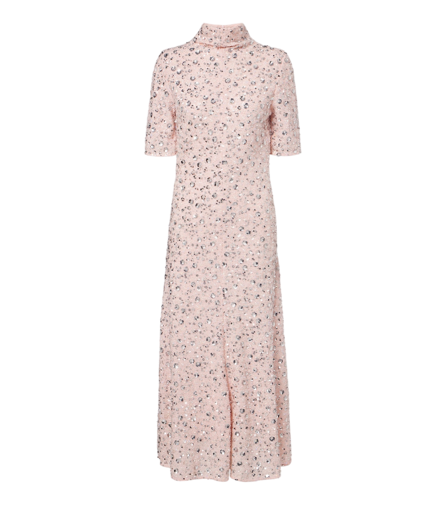 Vestido midi de lentejuelas Rabanne