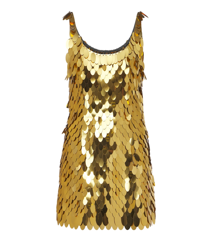 Minivestido de lentejuelas Rabanne