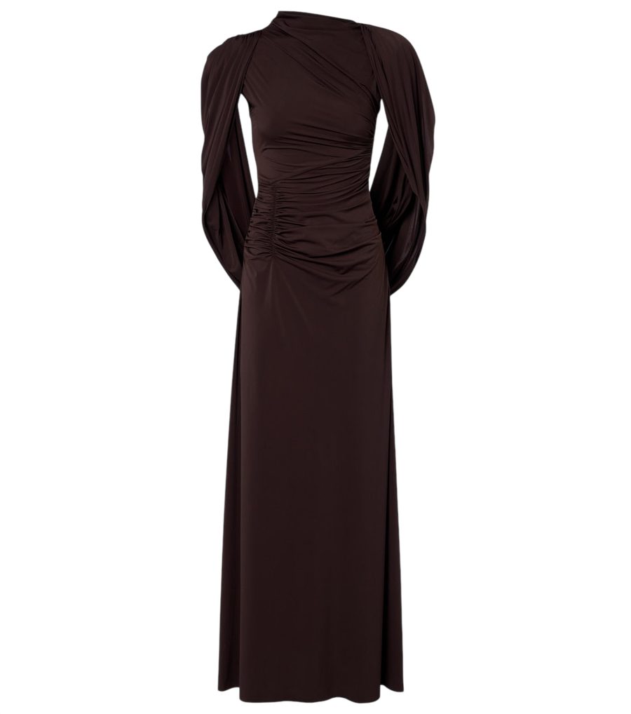 Robe longue drapée en jersey Rachel Gilbert Aether