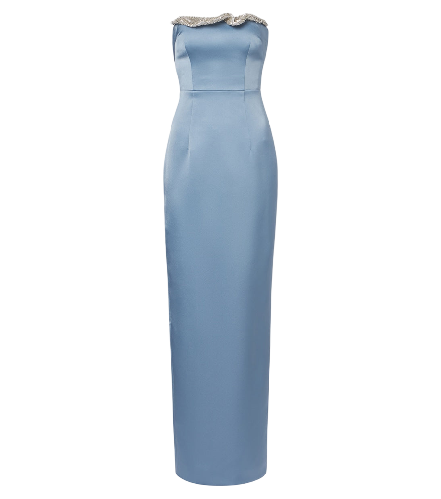 Rachel Gilbert Lorna embellished bustier gown