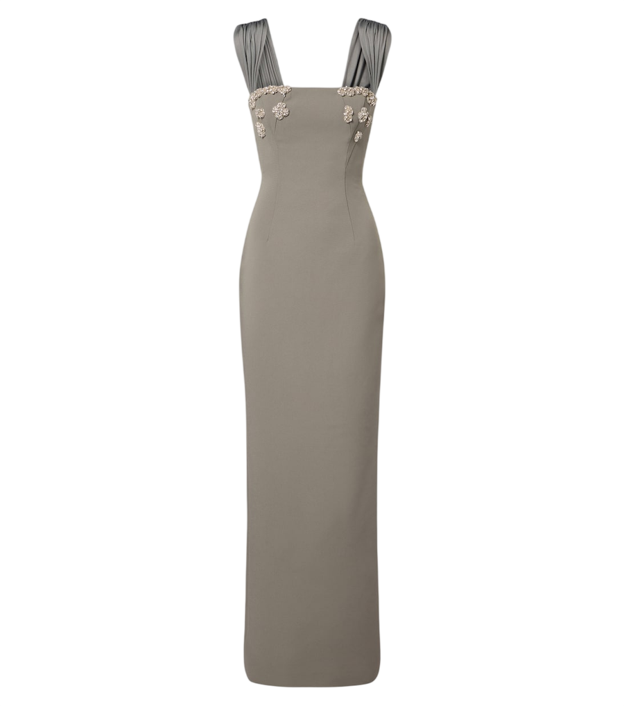 Robe corset en crêpe ornée Malia de Rachel Gilbert