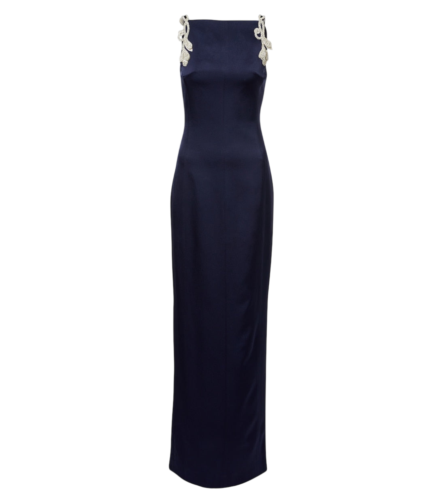 Rachel Gilbert Oryx embellished crêpe gown