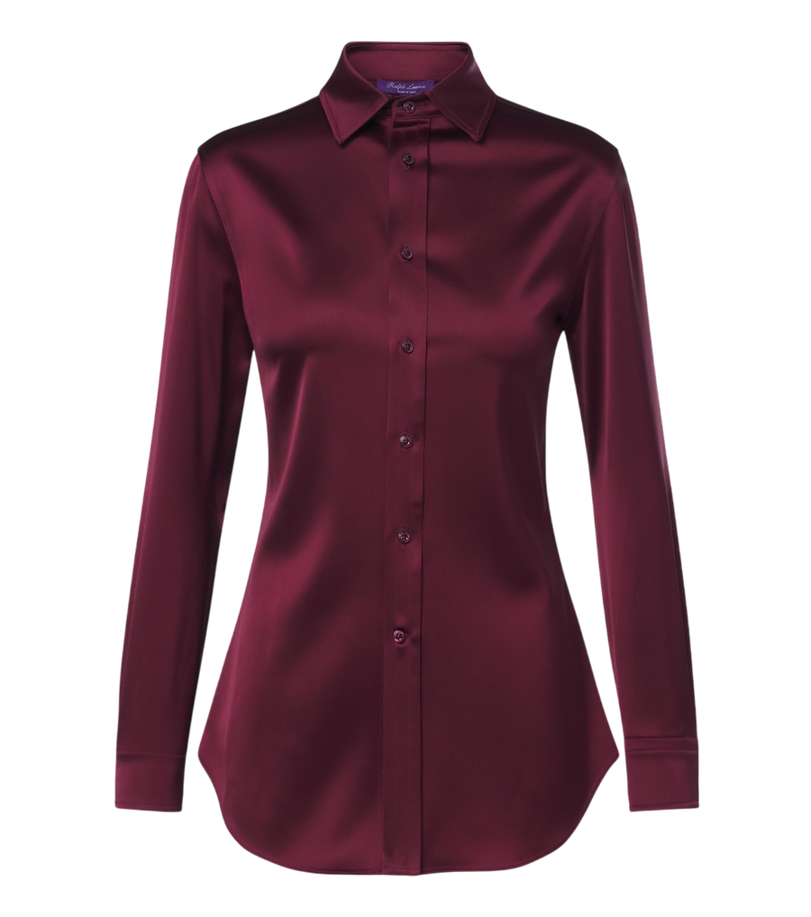 Camisa de satén Cameron II de Ralph Lauren Collection
