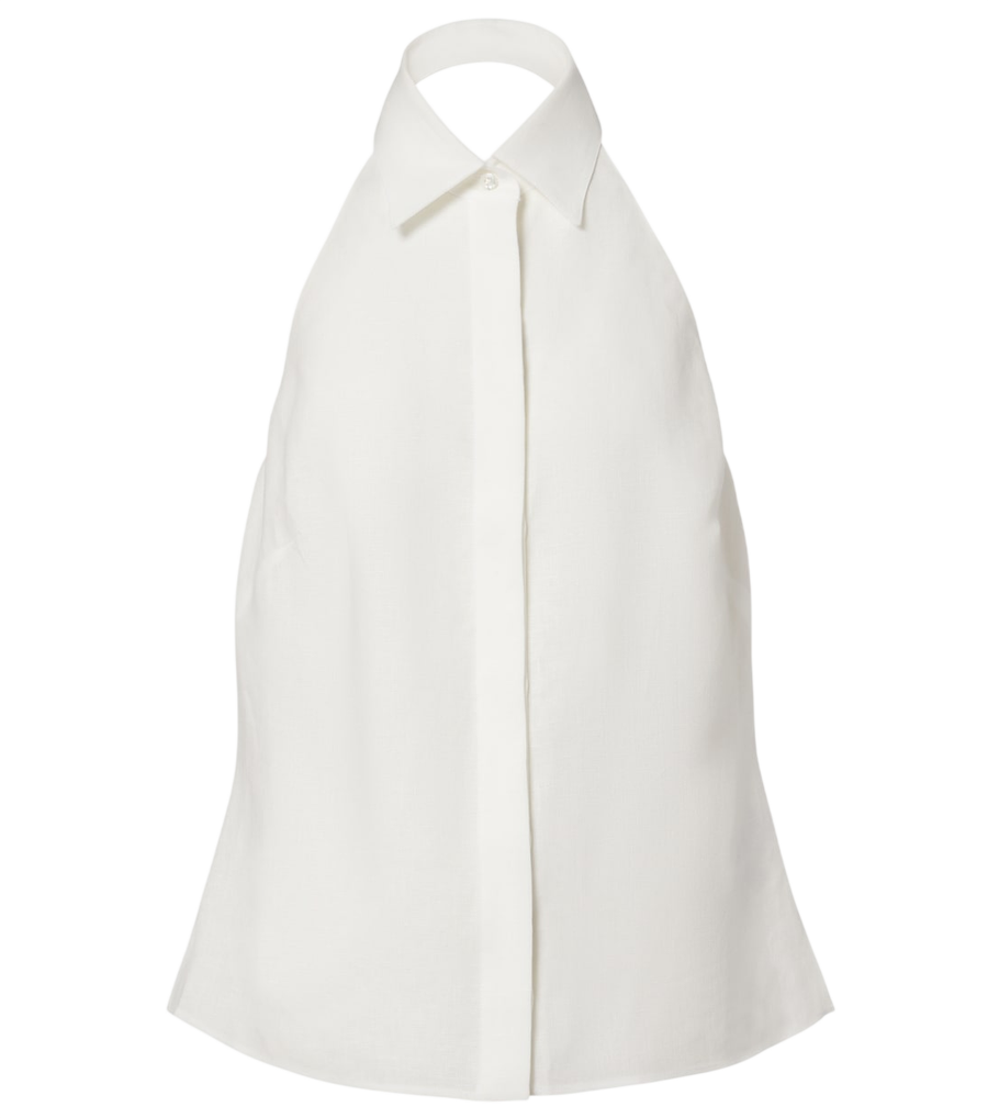 Top de lino con cuello halter Eldred de Ralph Lauren Collection