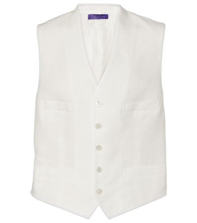Ralph Lauren Collection Jaiden linen vest [white-bg-v2:ee4125b6-4d40-4252-bb8e-c5d821c28daf]