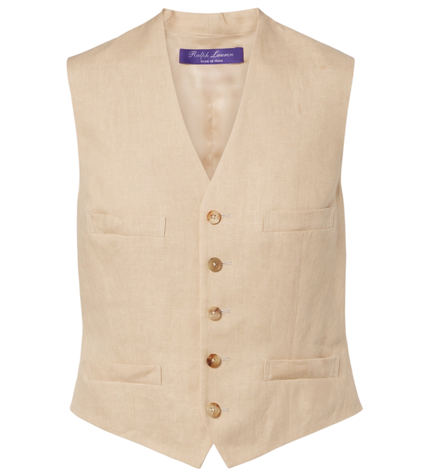 Ralph Lauren Collection Jaiden linen vest