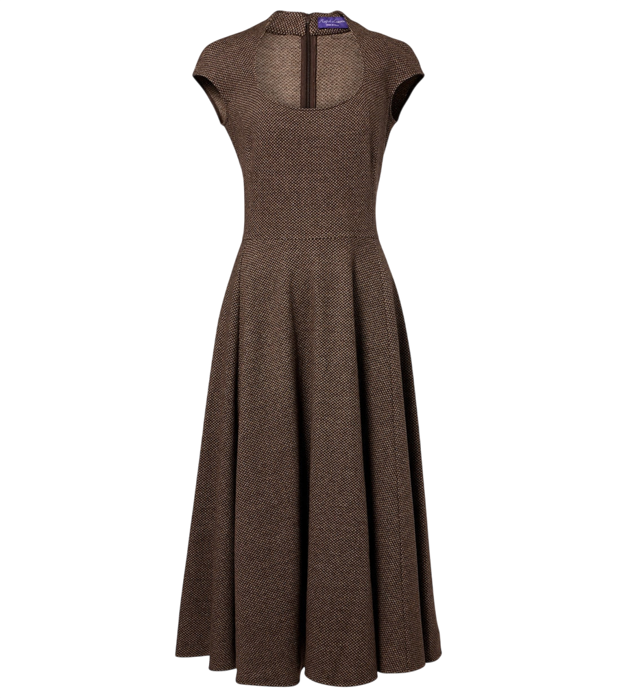 Ralph Lauren Collection Abito midi Maisey in lana, seta e cashmere