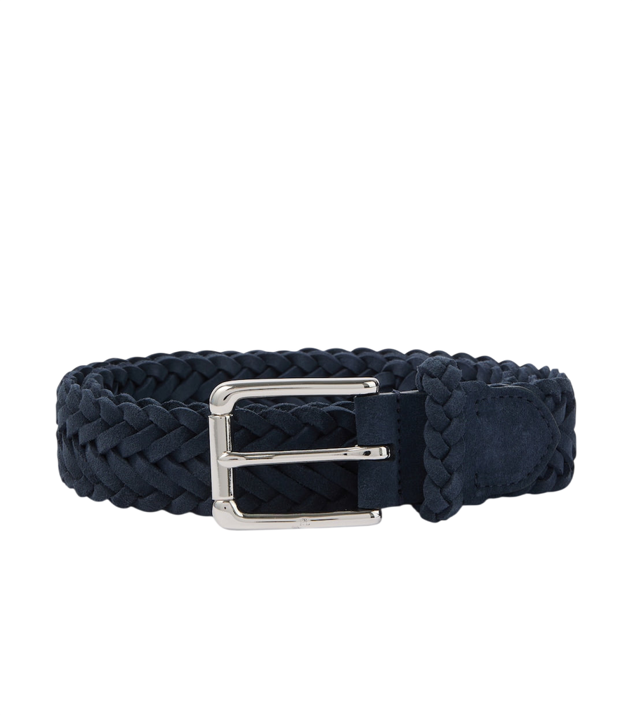 Ralph Lauren Purple Label Braided suede belt