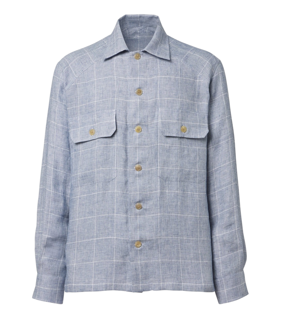 Ralph Lauren Purple Label Checked linen jacket