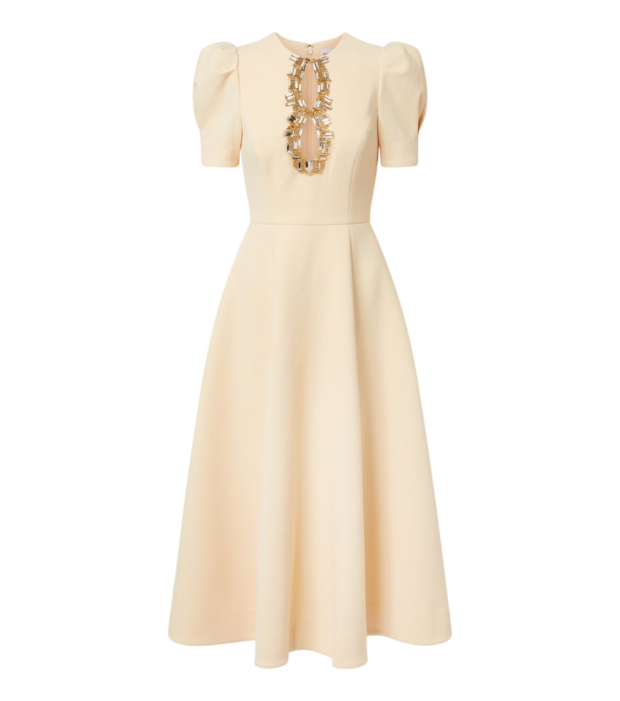 Rebecca Vallance Alexandrite embellished midi dress