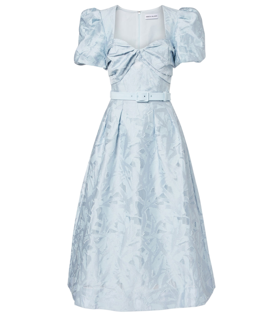 Robe midi Anneli en jacquard de coton mélangé Rebecca Vallance