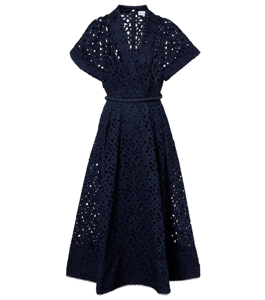 Robe midi en broderie anglaise Antalya de Rebecca Vallance