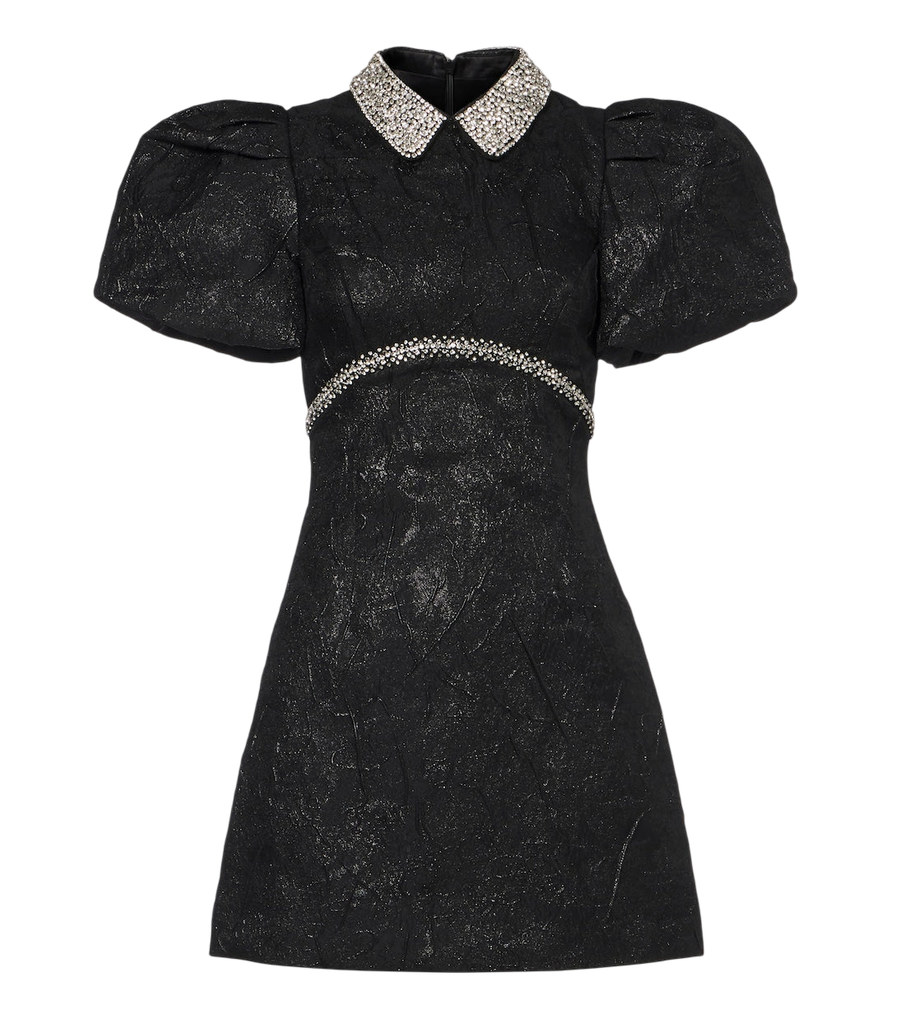 Rebecca Vallance Elowen embellished lamé minidress