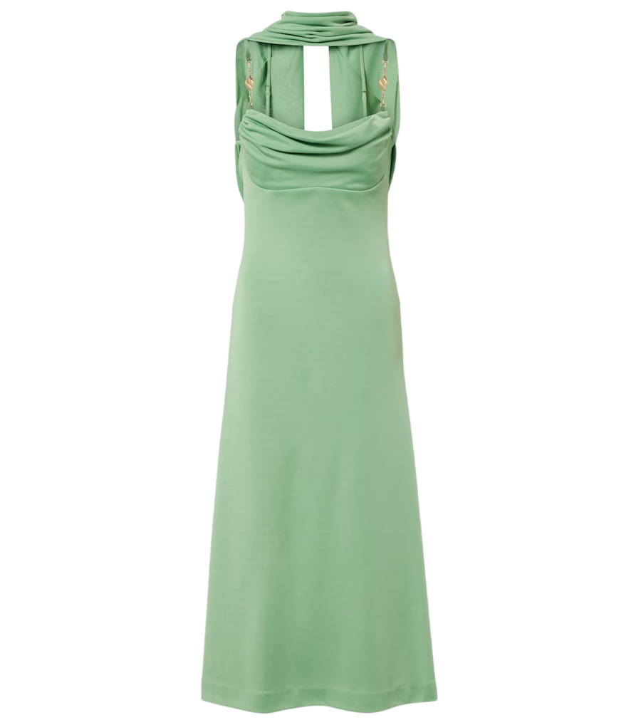 Rebecca Vallance Isla draped scarf-detail midi dress