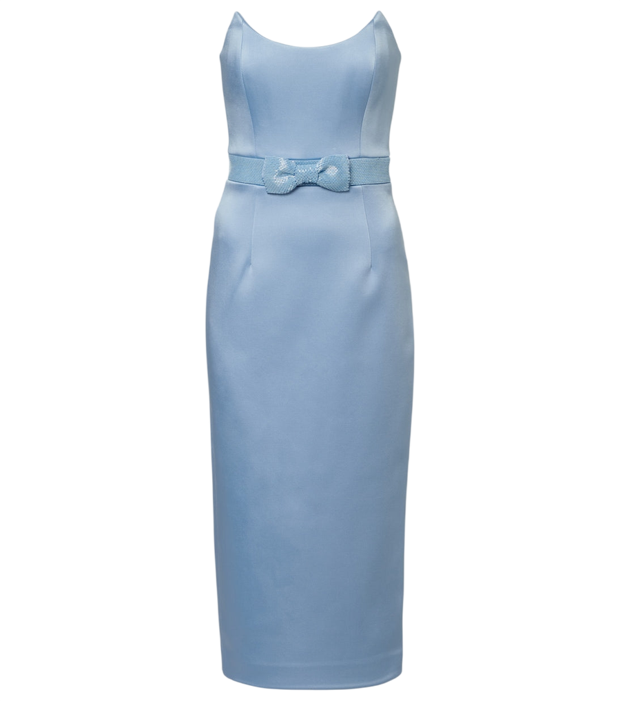 Rebecca Vallance Kai embellished satin bustier dress