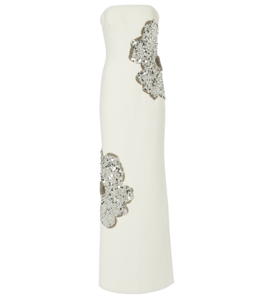 Rebecca Vallance Layana strapless embellished gown