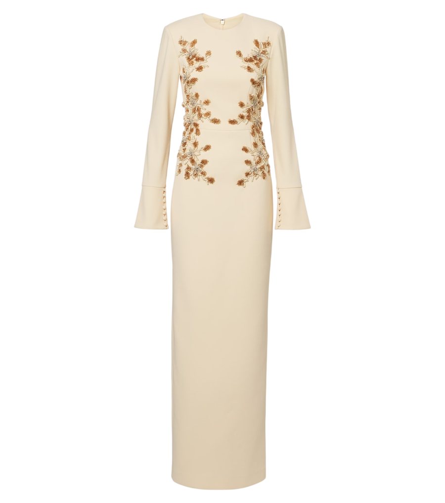 Robe longue à fleurs ornée Rebecca Vallance Lulee