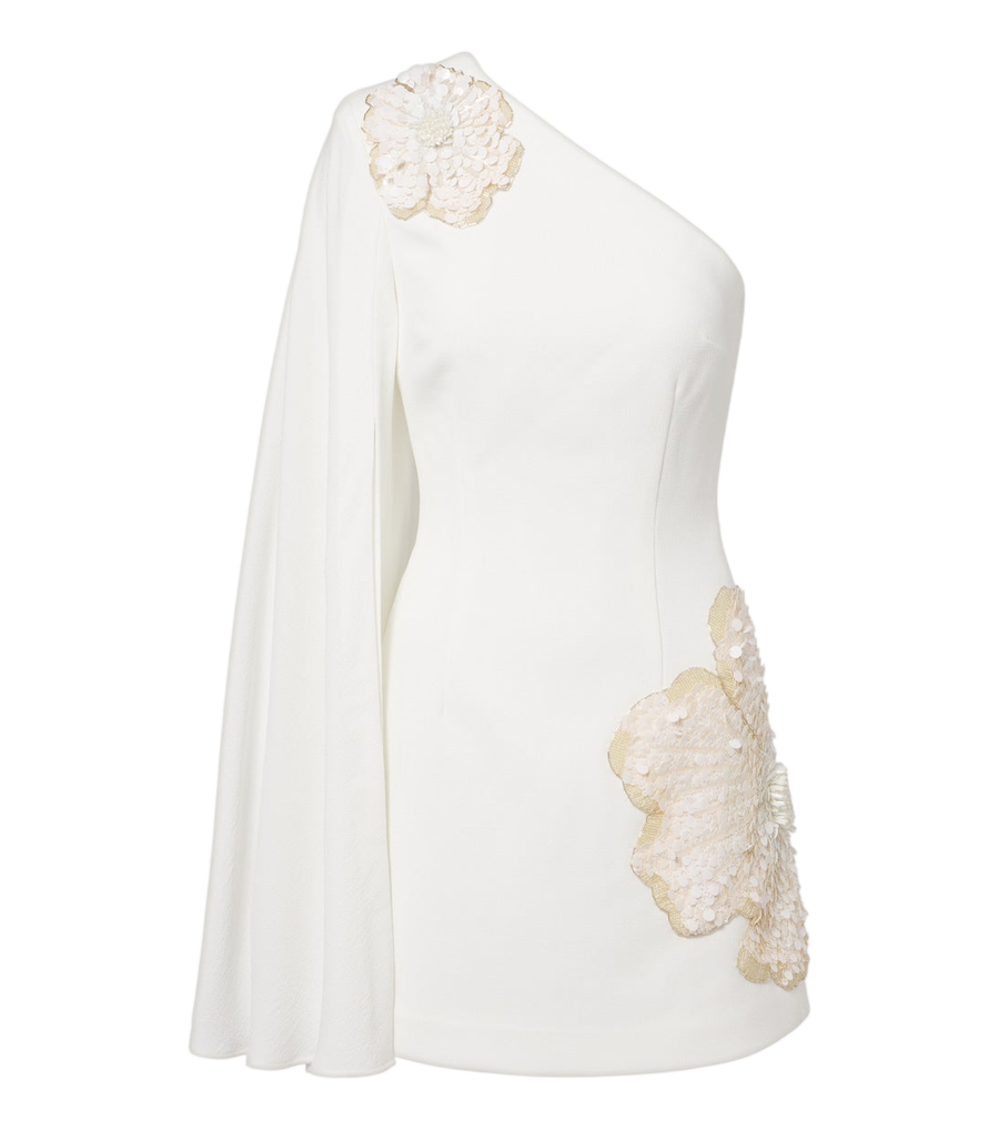 Rebecca Vallance Sequined one-shoulder minidress