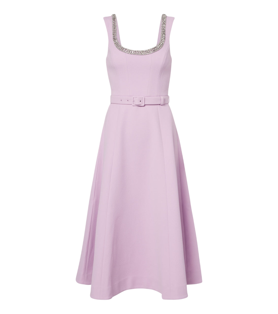 Robe de cocktail Yolanda en crêpe ornée de Rebecca Vallance
