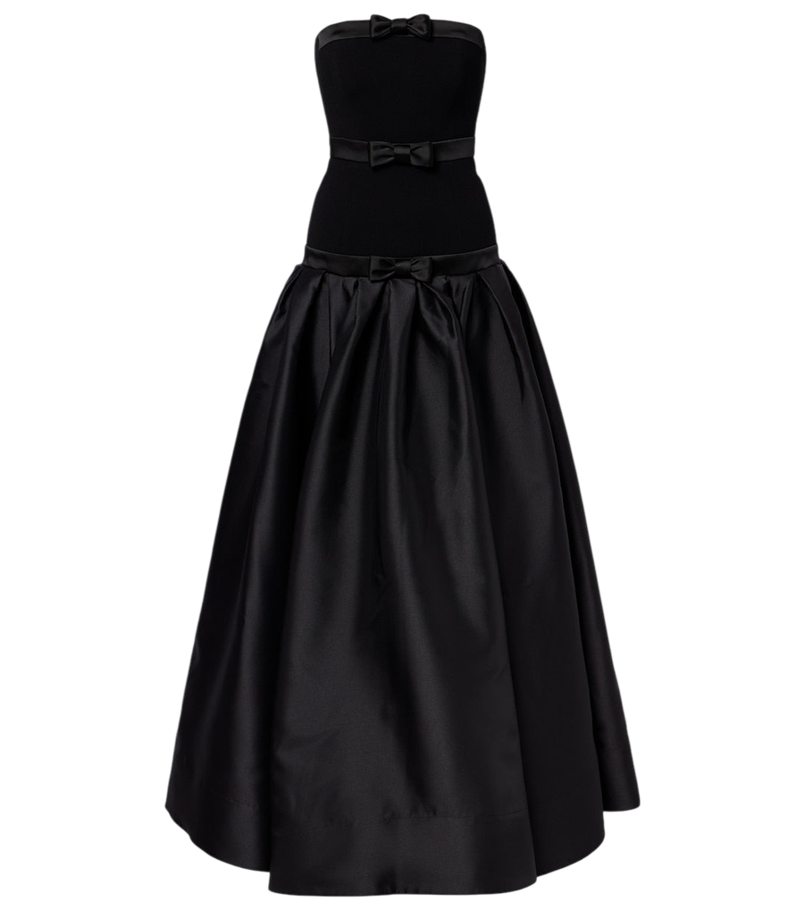 Vestido corsé Rebecca Vallance Zendaya con paneles de satén de crepé