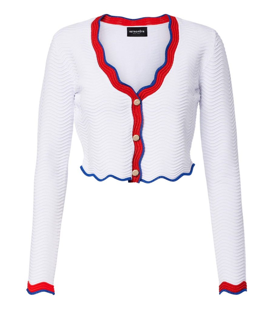 Retrofête Orlaithe ribbed-knit cardigan