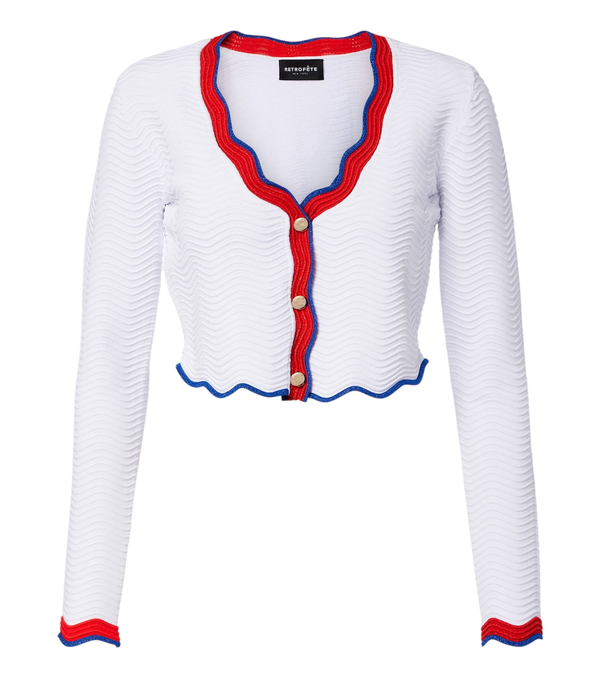 Retrofête Orlaithe ribbed-knit cardigan