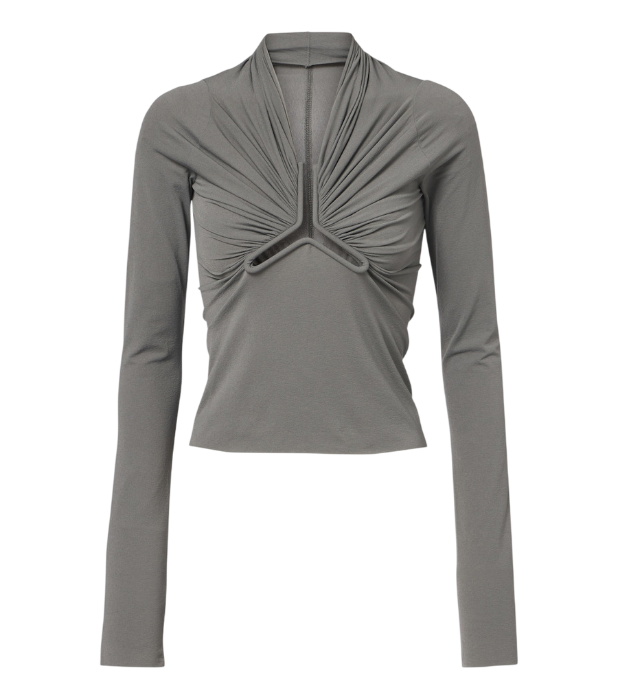 Rick Owens Allanah gathered jersey top