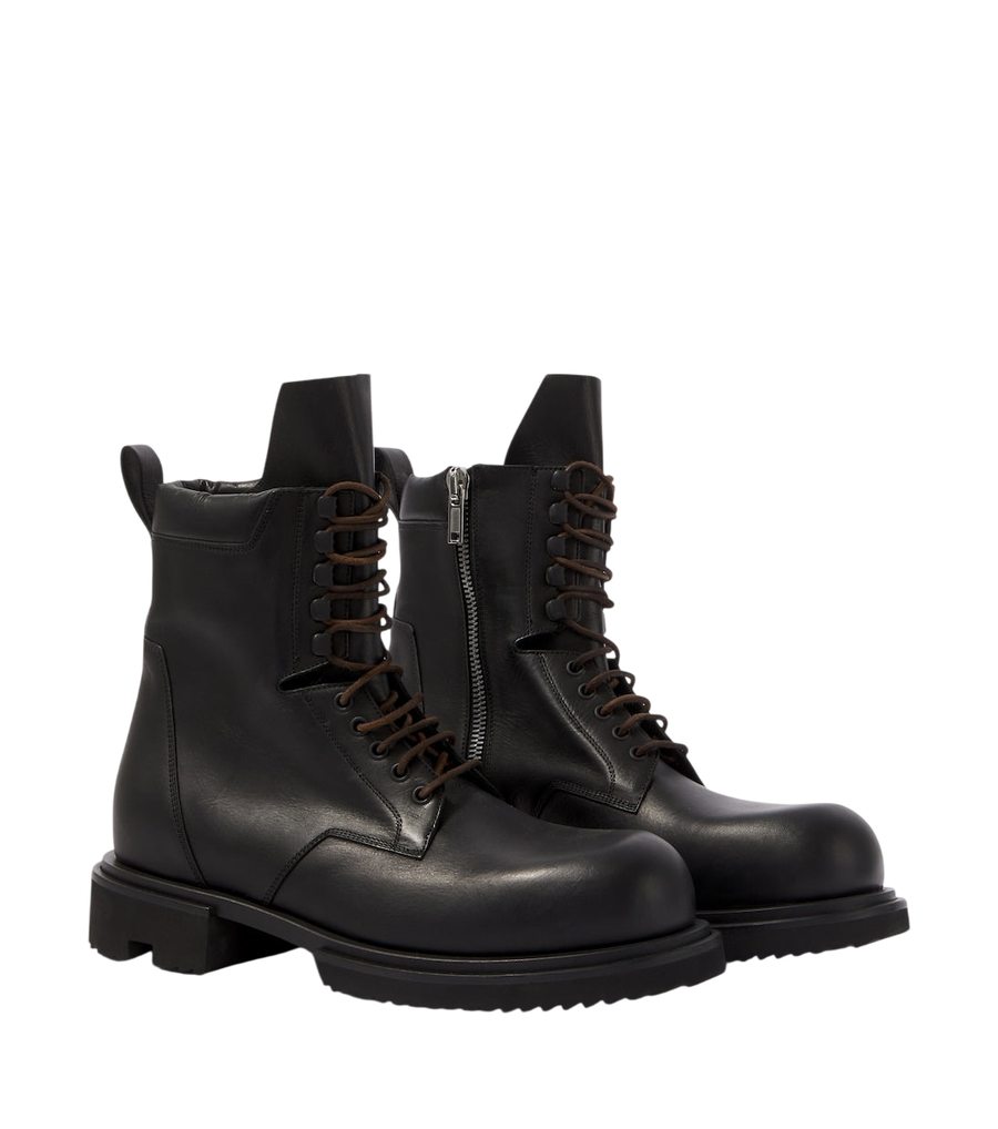 Rick Owens Army Gabe leather combat boots
