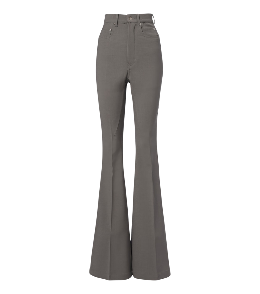 Rick Owens Bolan high-rise wool-blend flared pants