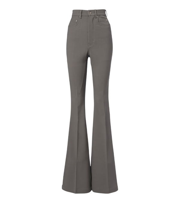 Rick Owens Bolan high-rise wool-blend flared pants