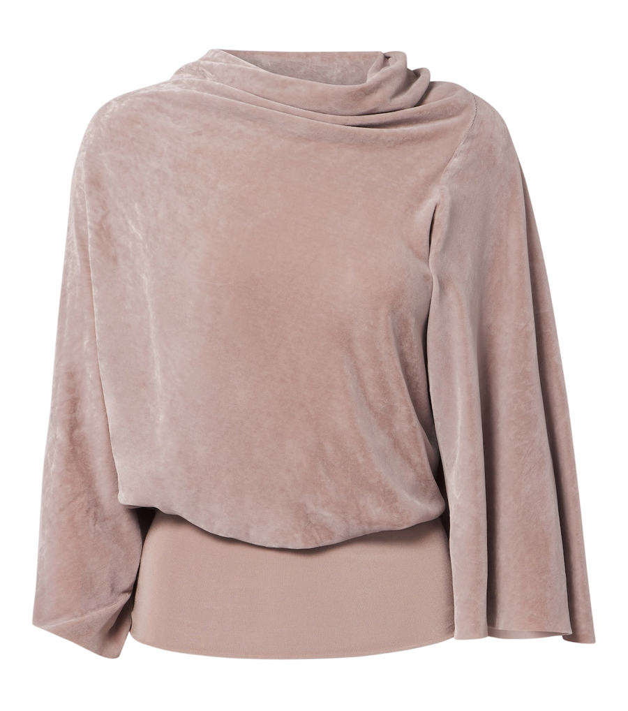 Top de terciopelo drapeado Cylinder de Rick Owens