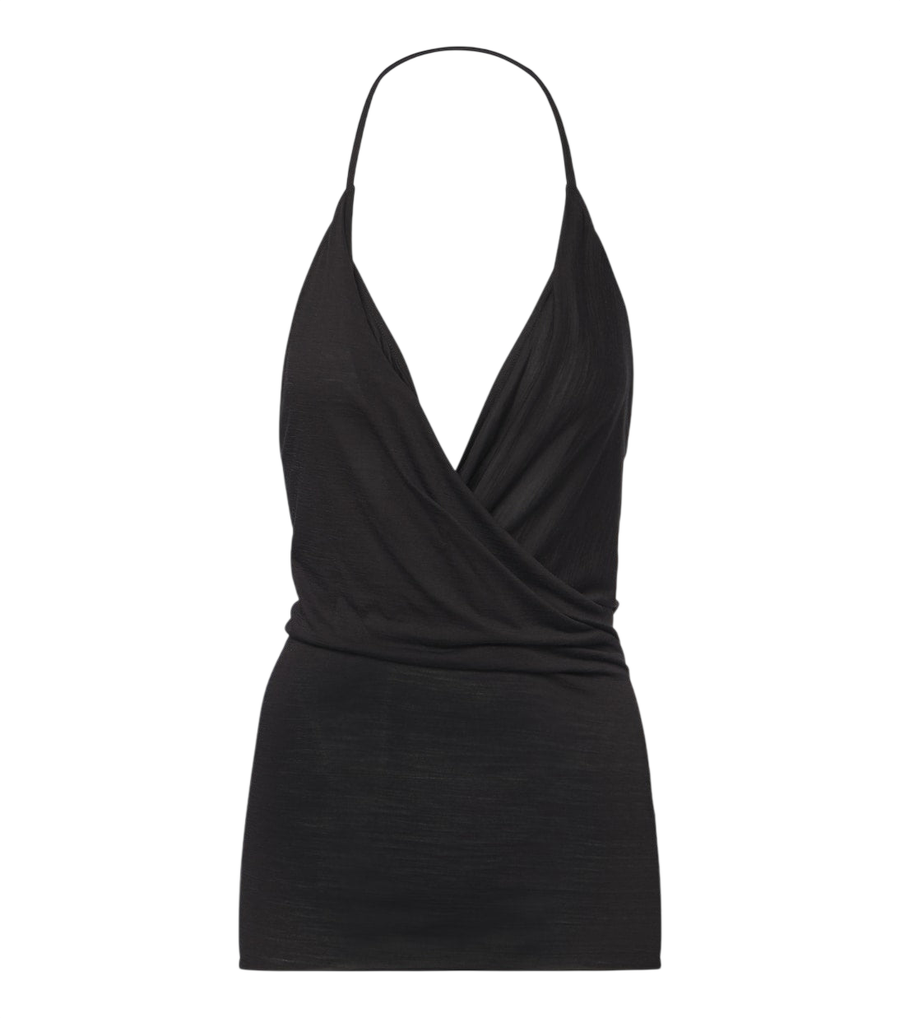 Rick Owens Draped wool and silk top
