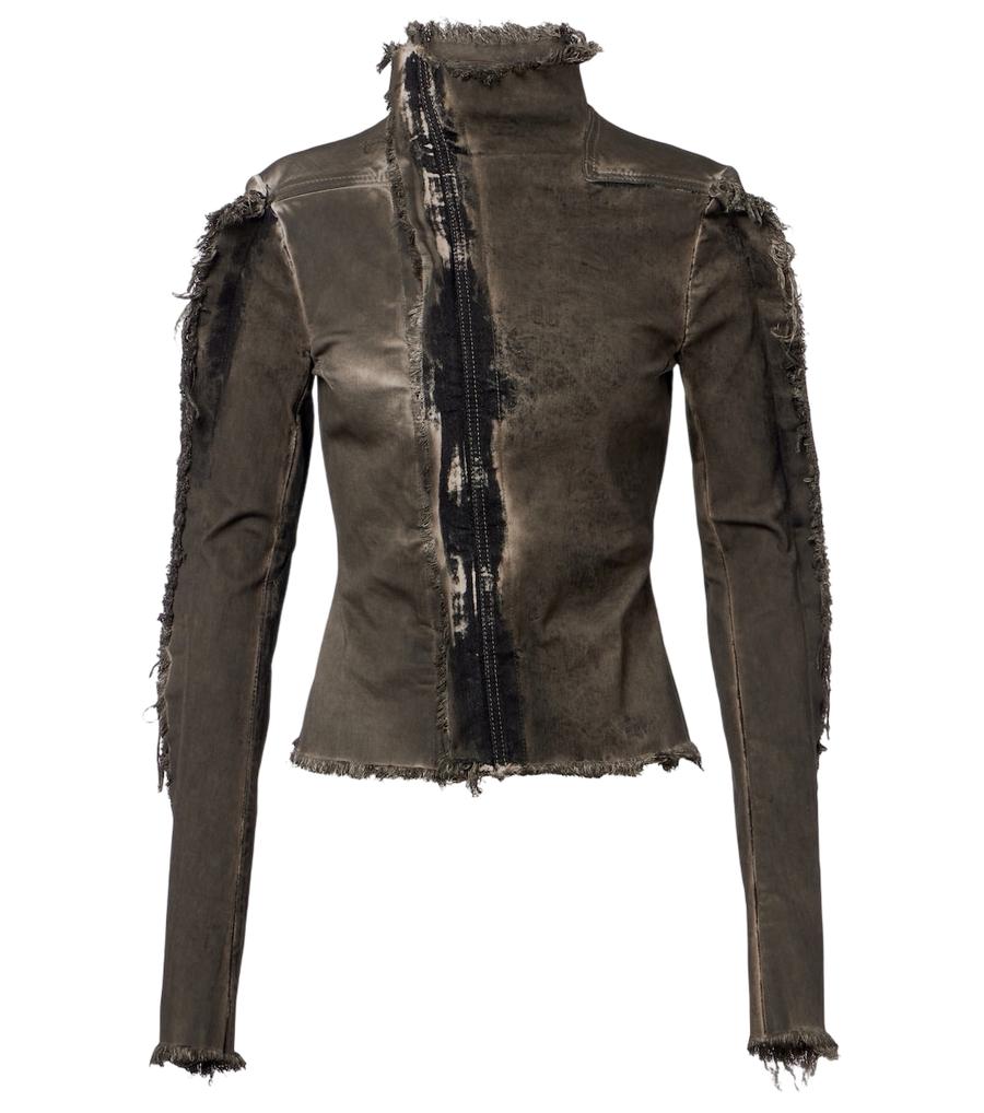 Rick Owens Gary distressed denim jacket
