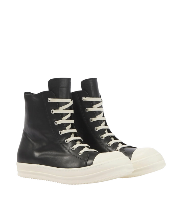 Rick Owens Jumbolace leather high-top sneakers