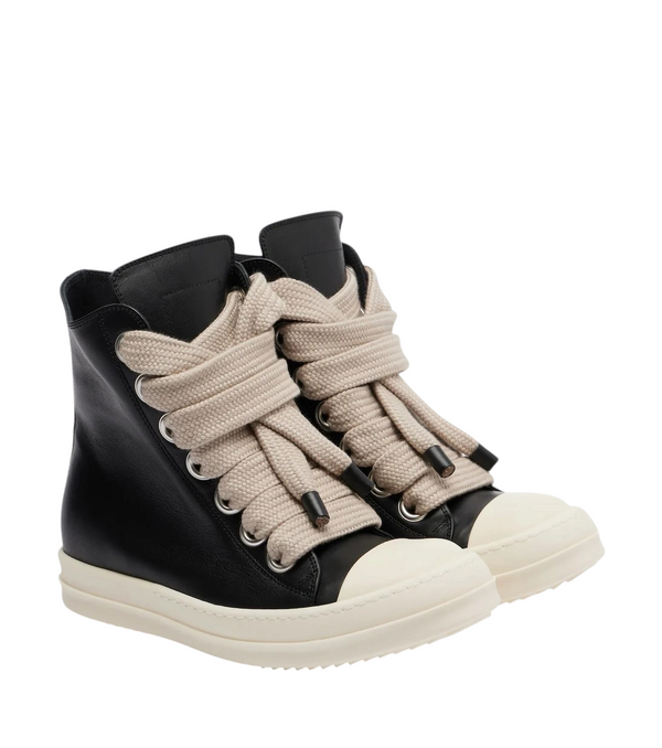 Rick Owens Jumbolace Leather Sneakers