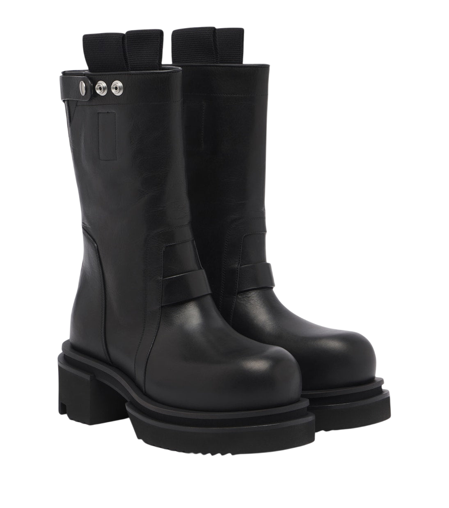 Rick Owens Leather mid-calf boots