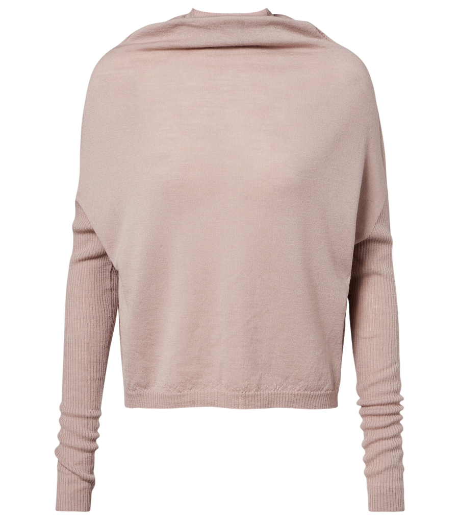 Rick Owens LS Crater virgin wool sweater