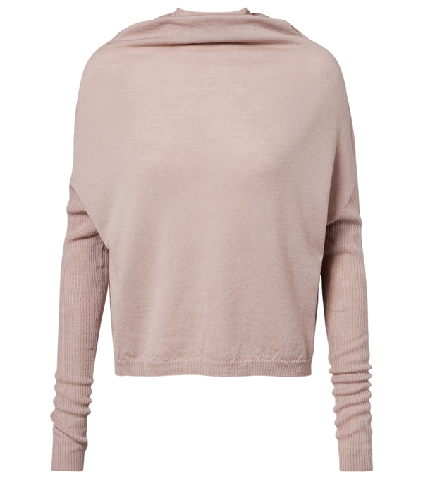 Rick Owens LS Crater virgin wool sweater