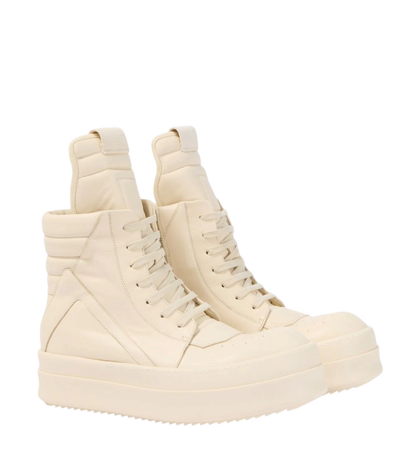 Rick Owens Mega Bumper Geobasket Leather Sneakers