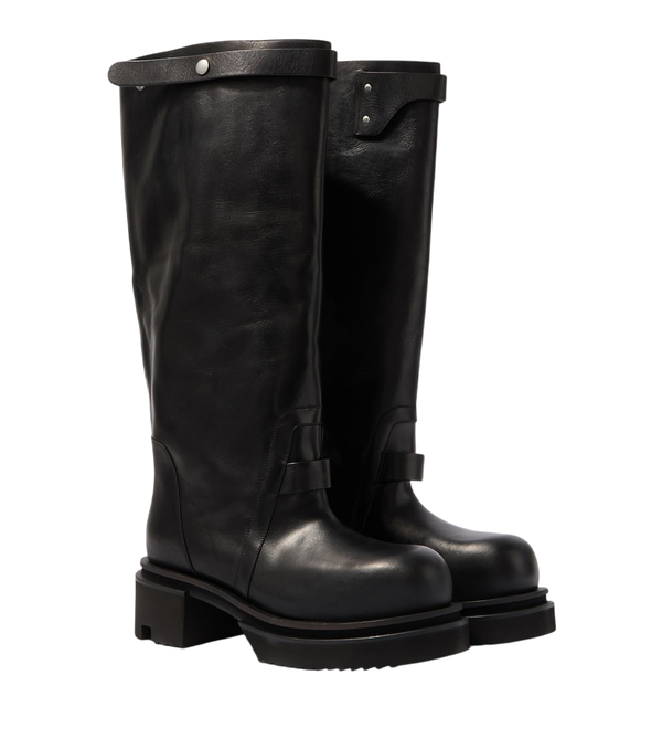 Rick Owens Naska leather knee-high boots